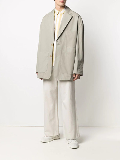 JACQUEMUS single-breasted multi-pocket blazer outlook