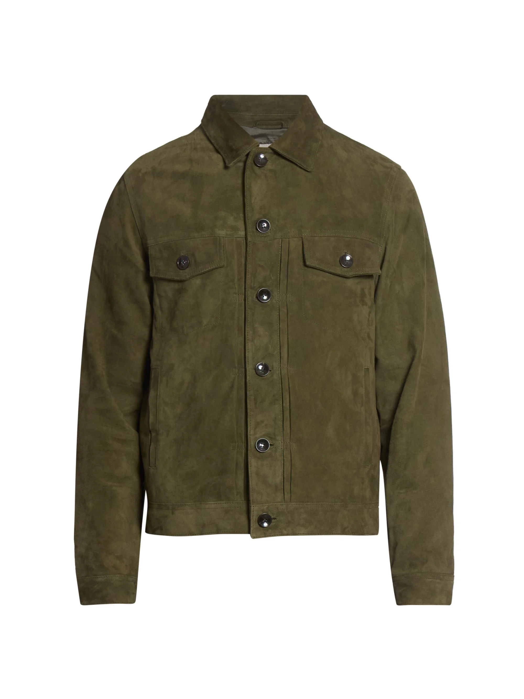 Men Liam Suede Jacket - Olive Original - 1