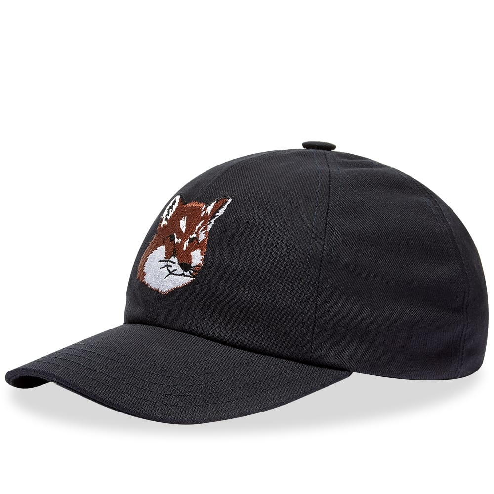 Maison Kitsuné Large Fox Head Embroidery 6P Cap - 1