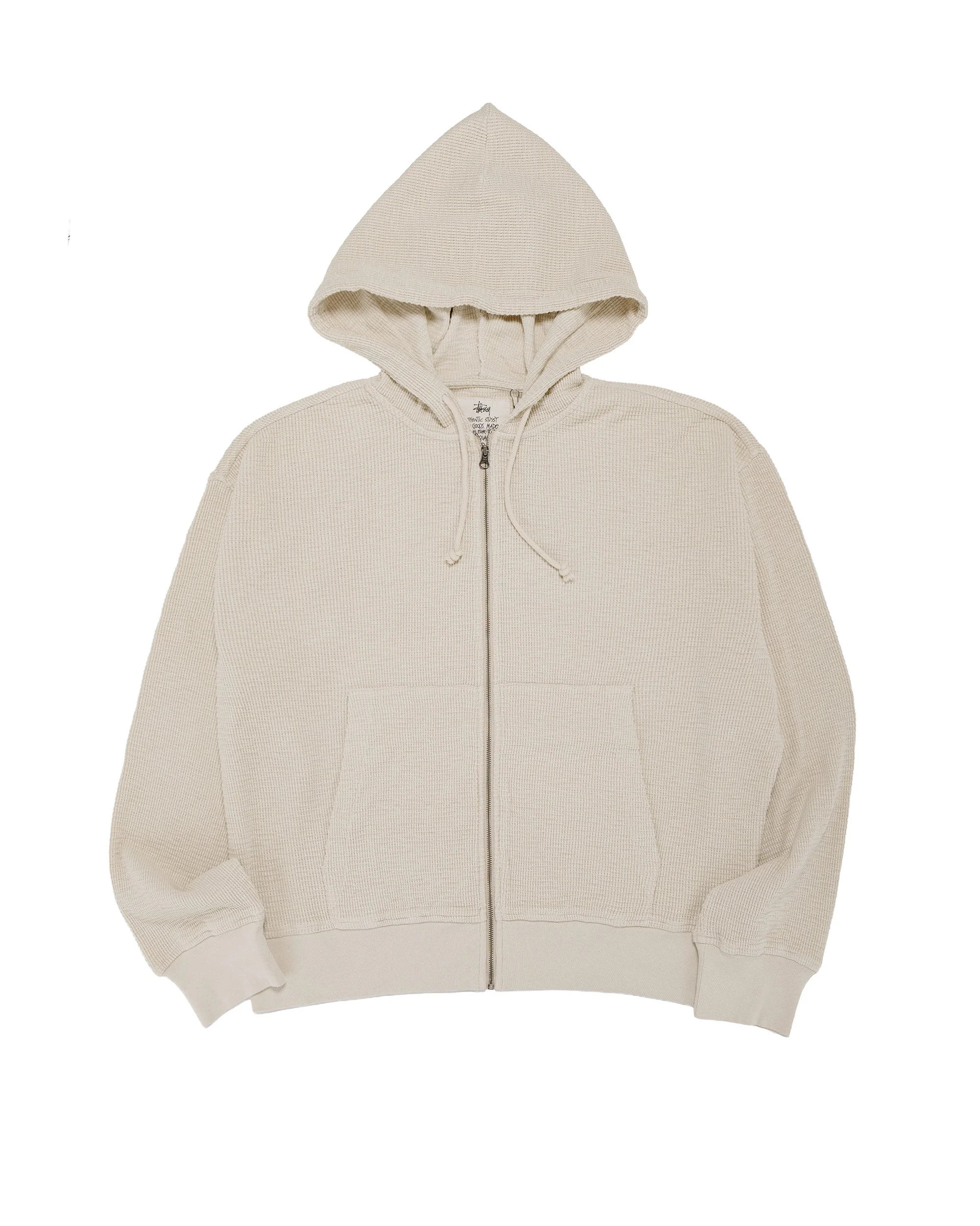 Stüssy Lightweight Thermal Hoodie Bone - 1