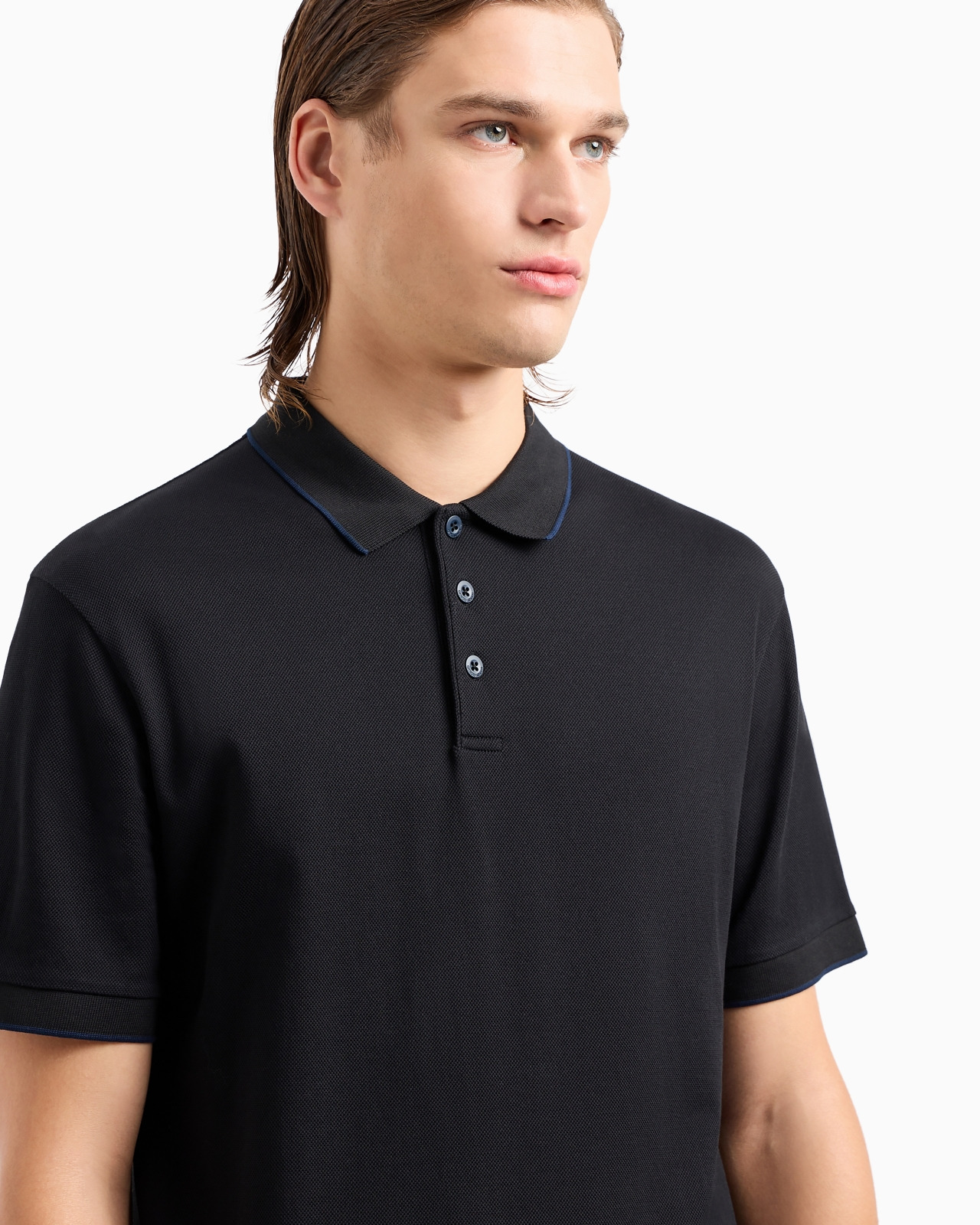 Piqué polo shirt in lisle cotton yarn - 5