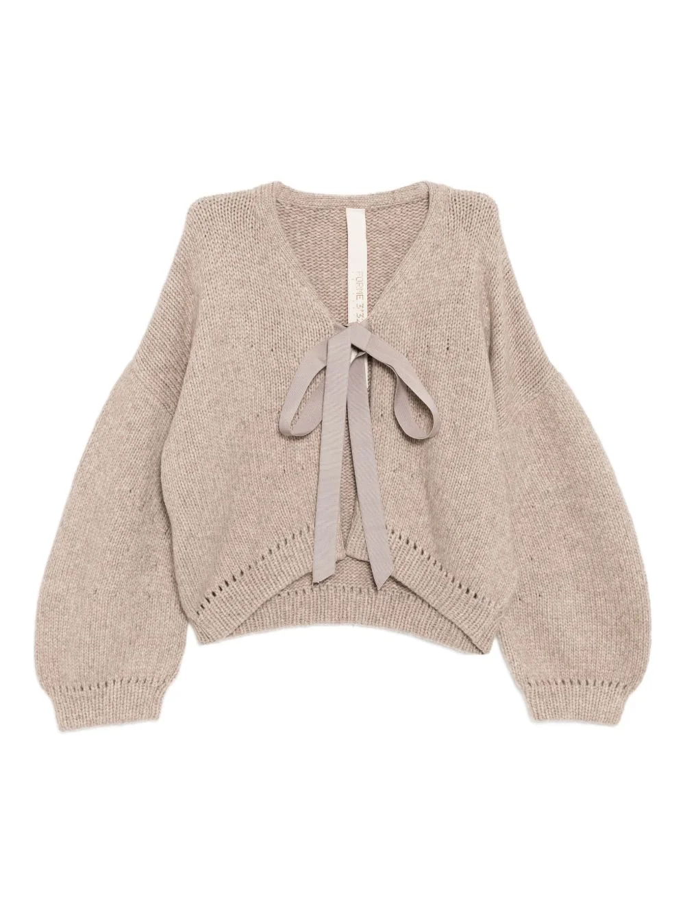rounded cardigan - 1