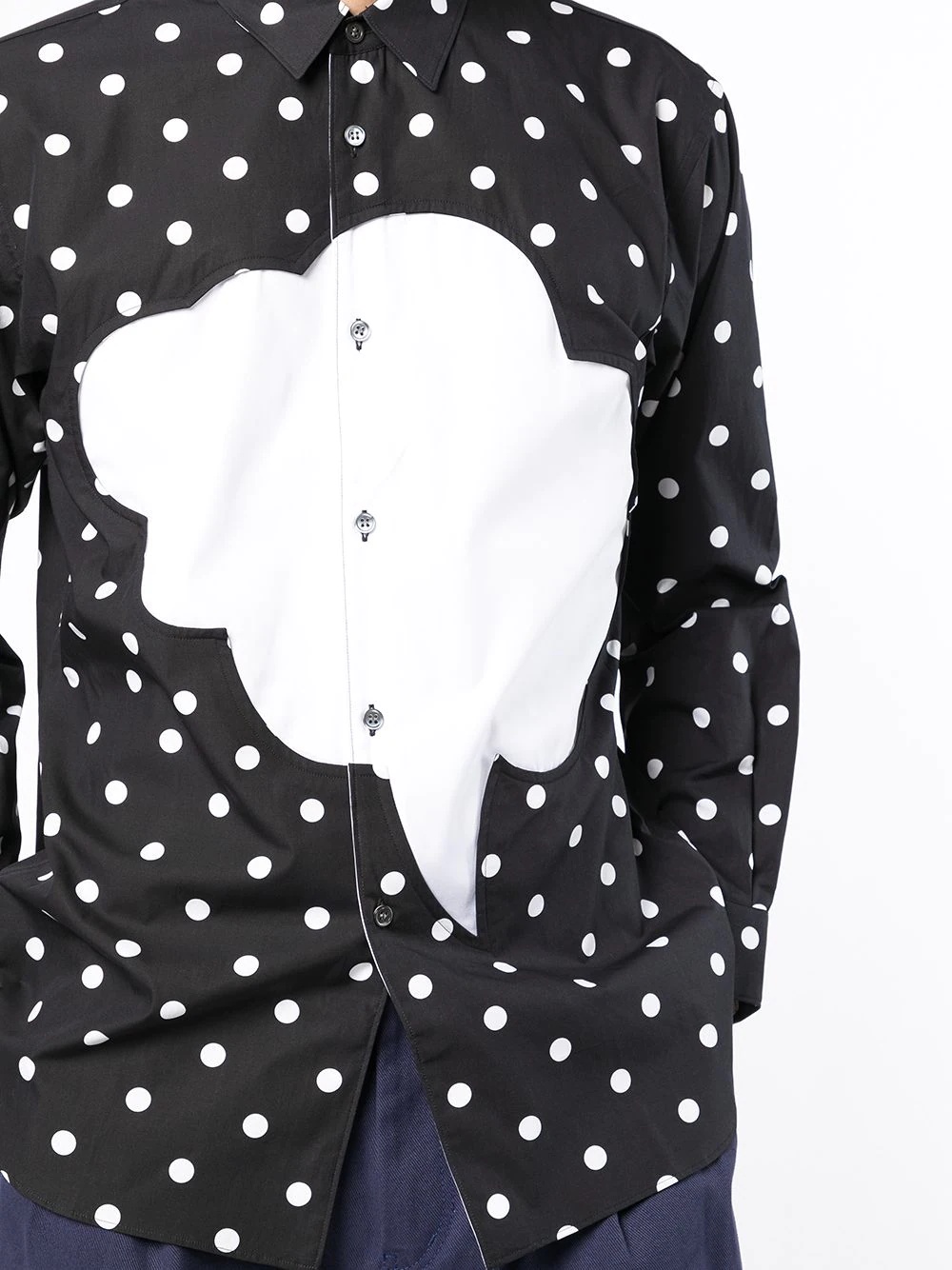 polka-dot speech-bubble shirt - 5