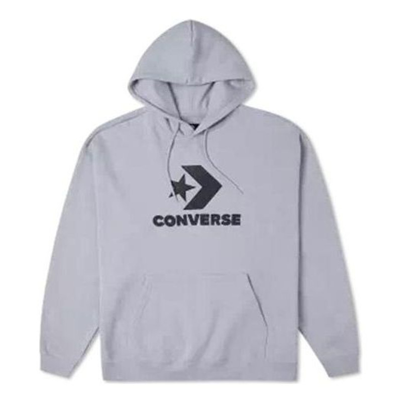 Converse Go-To Star Chevron Loose Fit Pullover Hoodie 'Grey' 10024915-A03 - 1