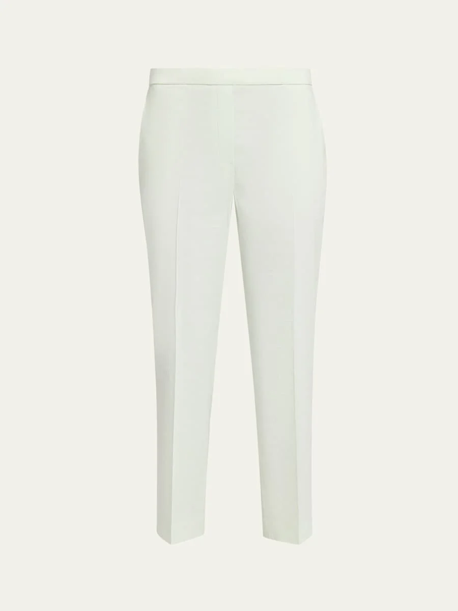 Treeca Good Linen Cropped Pull-On Ankle Pants - 1