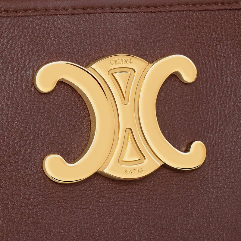 NEWSPAPER CHAIN BAG TRIOMPHE SOFT in SUPPLE CALFSKIN 5