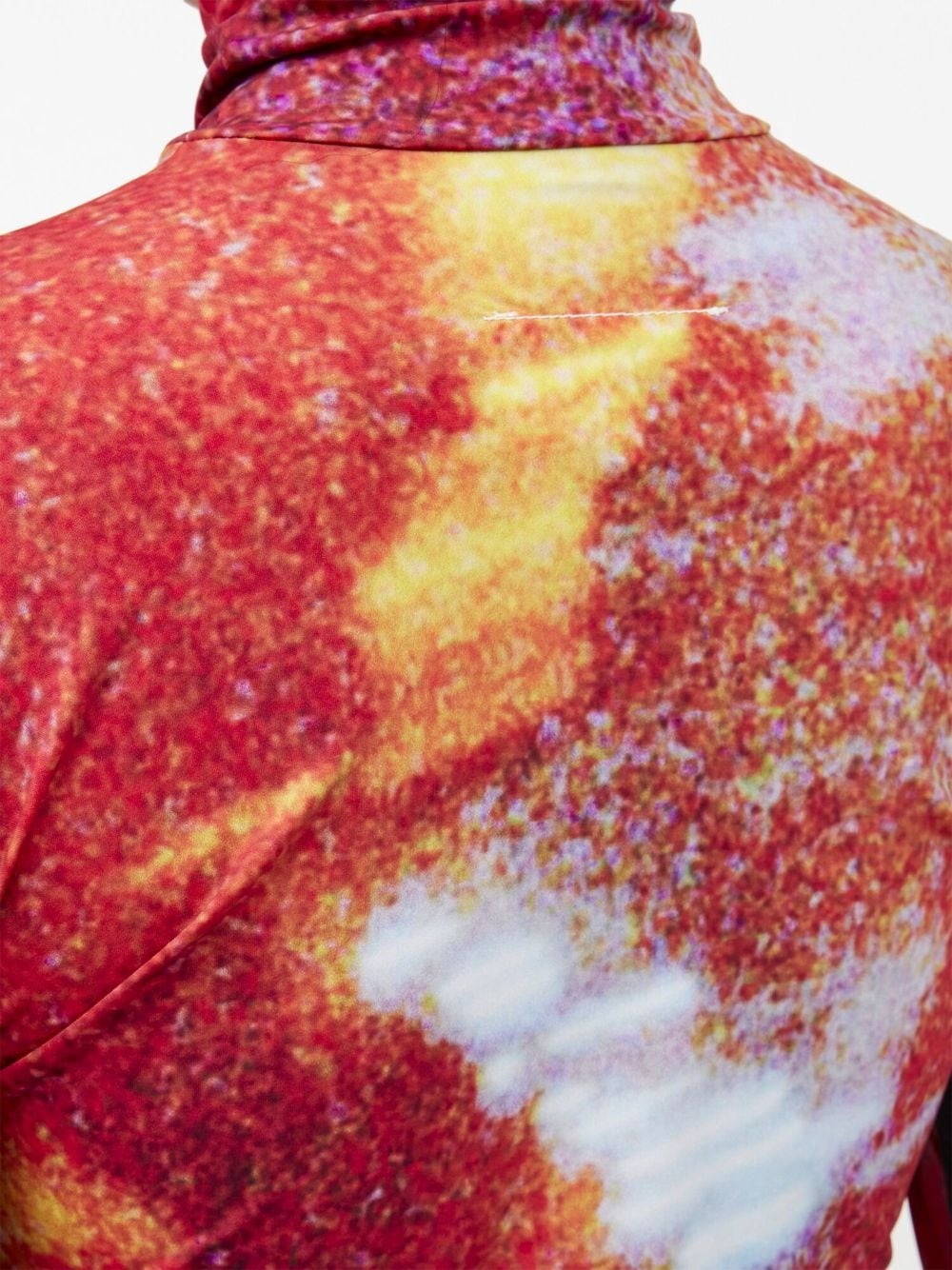 space-print high-neck top - 7