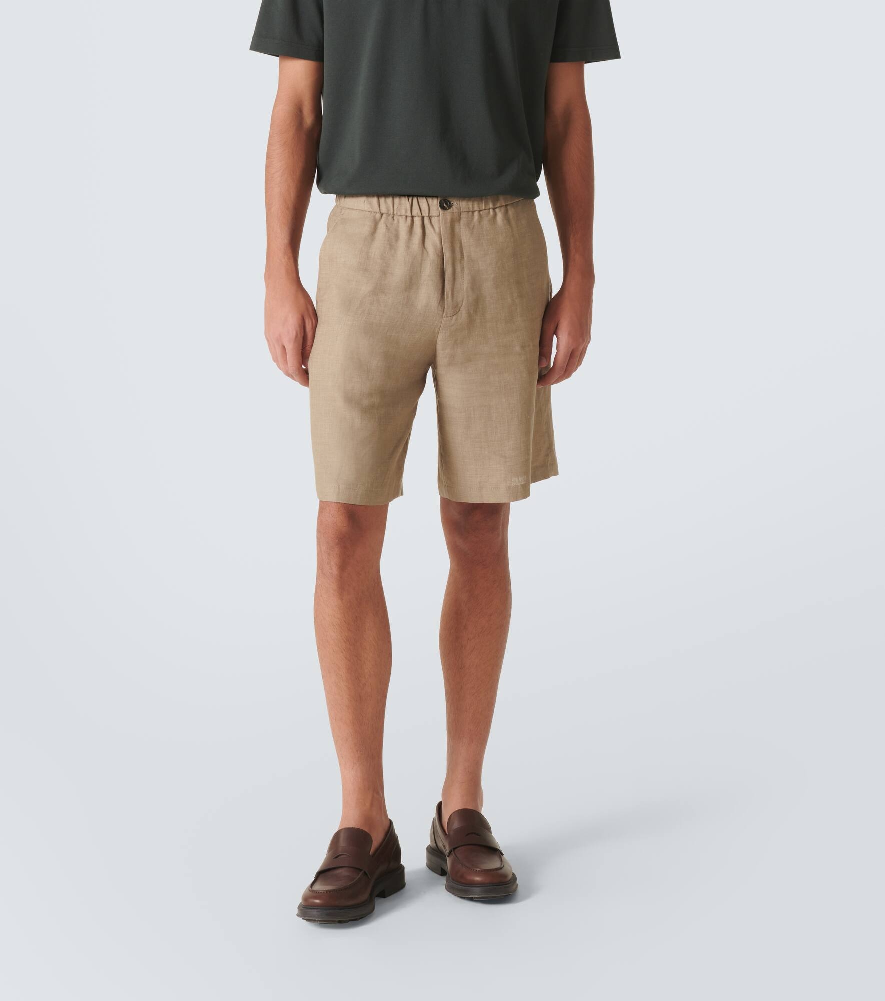 Emanuele linen Bermuda shorts - 3