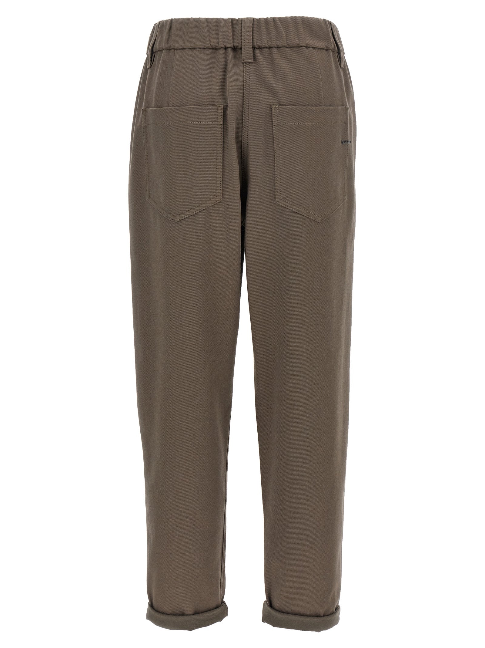 Shiny Bartack Pants Gray - 2