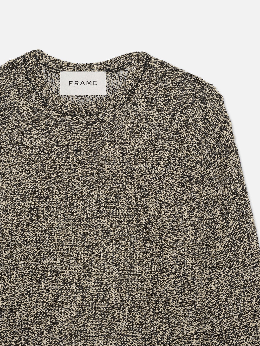 Linen Marl Sweater in Beige/Melange - 2