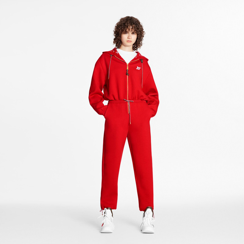 Louis Vuitton Cozy Hooded Cashmere and Silk Jumpsuit  outlook