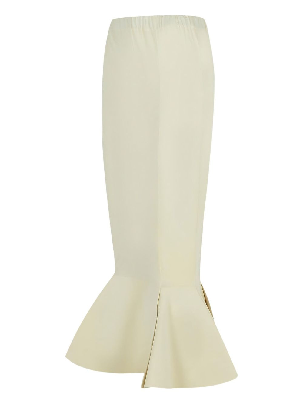 elastic-waistband flared maxi skirt - 3