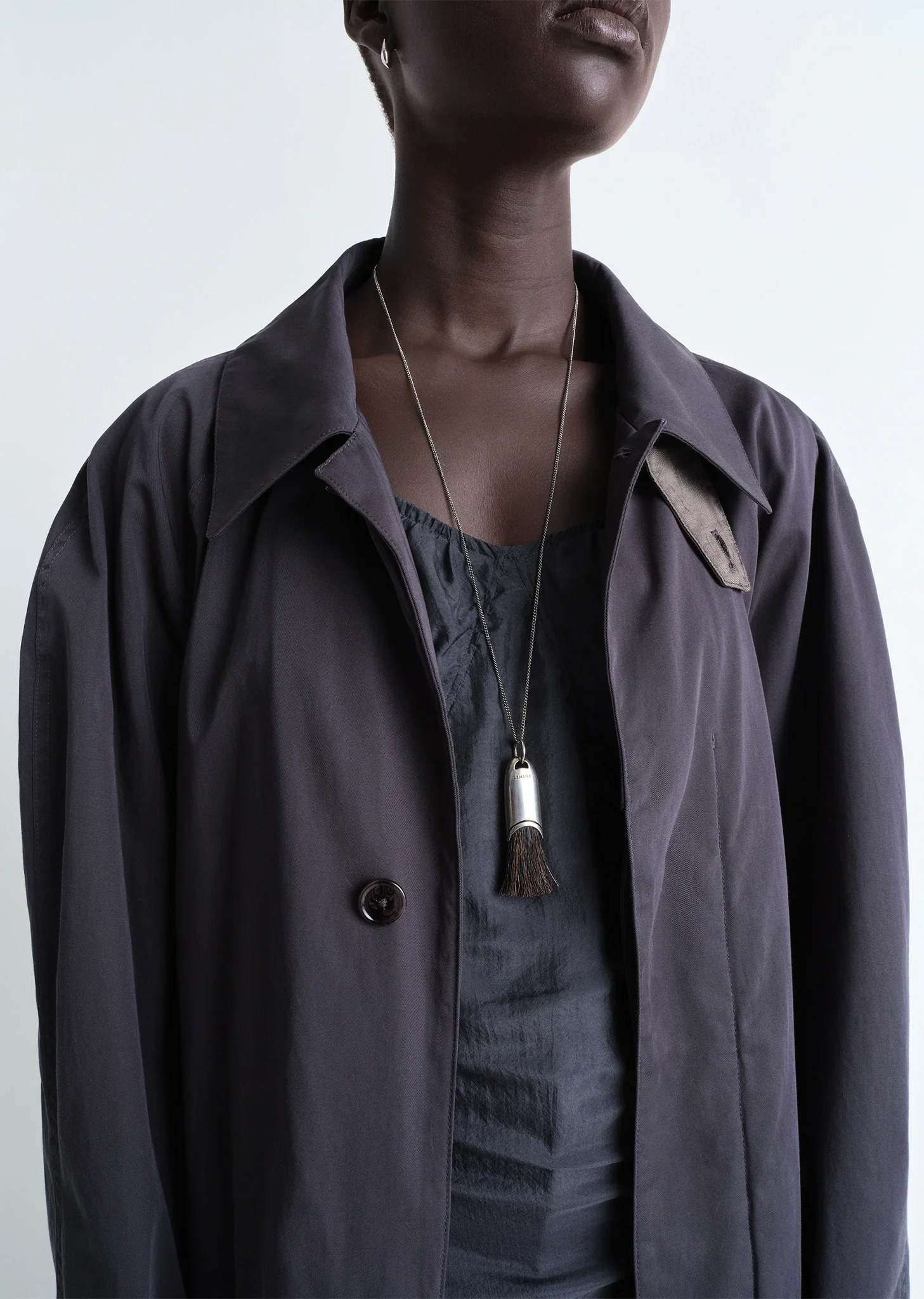 Personal Brush Necklace — Salt and Pepper - 3