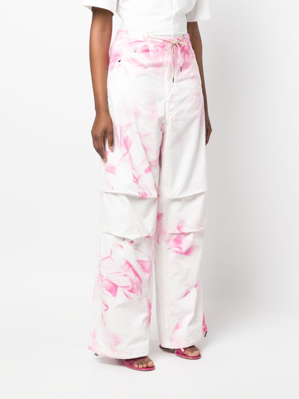 tie-dye cargo trousers - 3