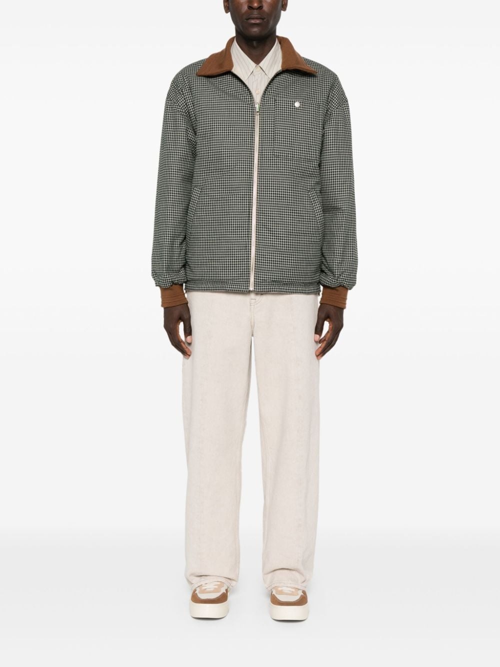 logo-patch reversible jacket - 6
