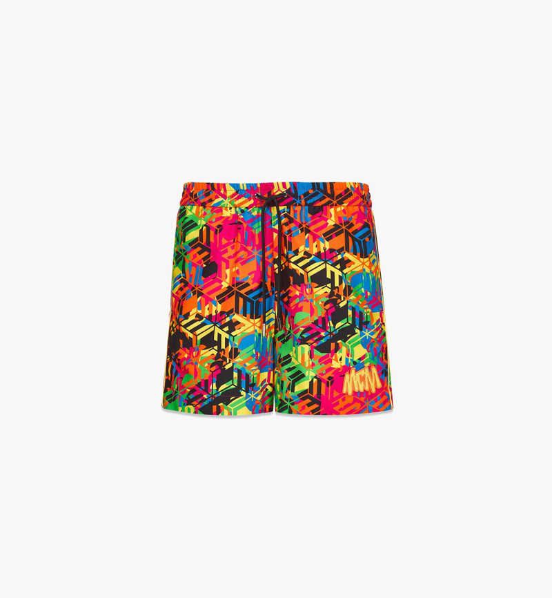 Men’s Cubic Camouflage Monogram Print Shorts 1