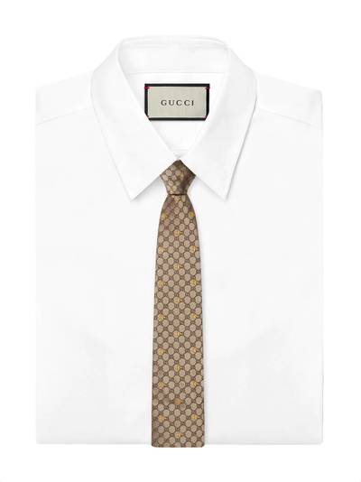 GUCCI GG bees tie outlook