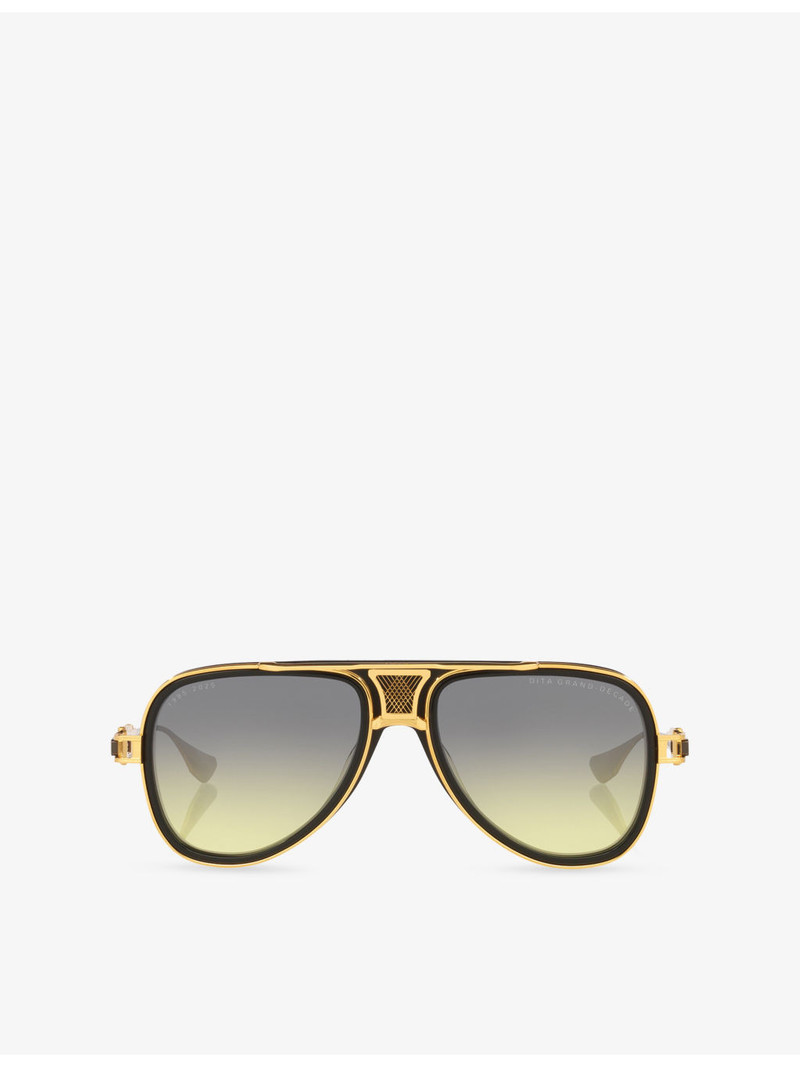 D4000473 Grand Decade Aviator-Frame Metal Sunglasses 1