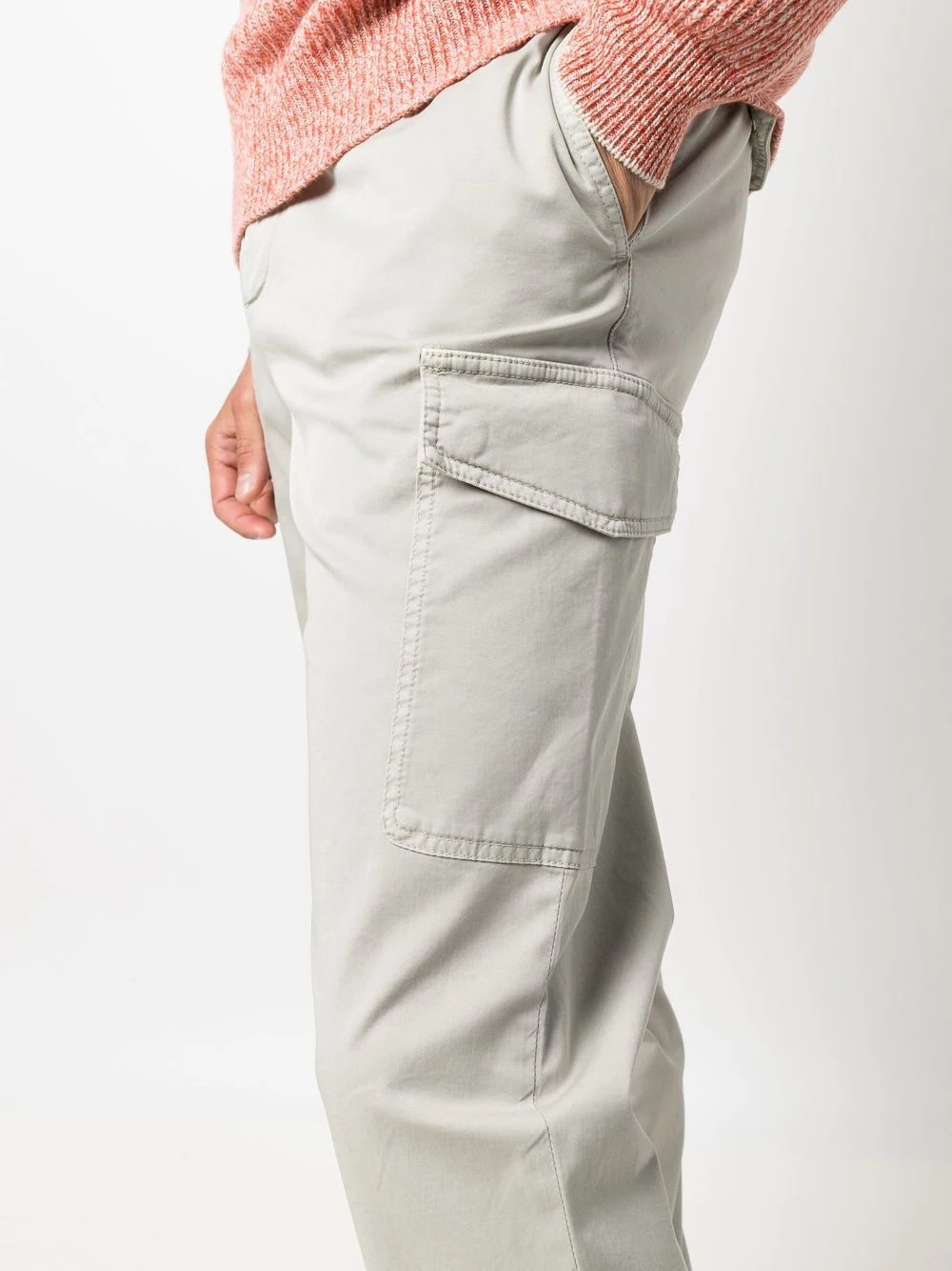 straight-leg cut chino trousers - 5