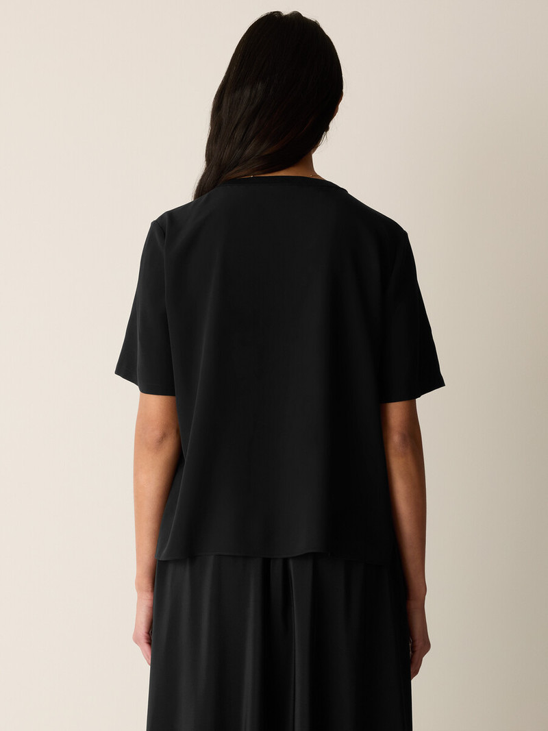Silk Crepe de Chine Bold Tee 4