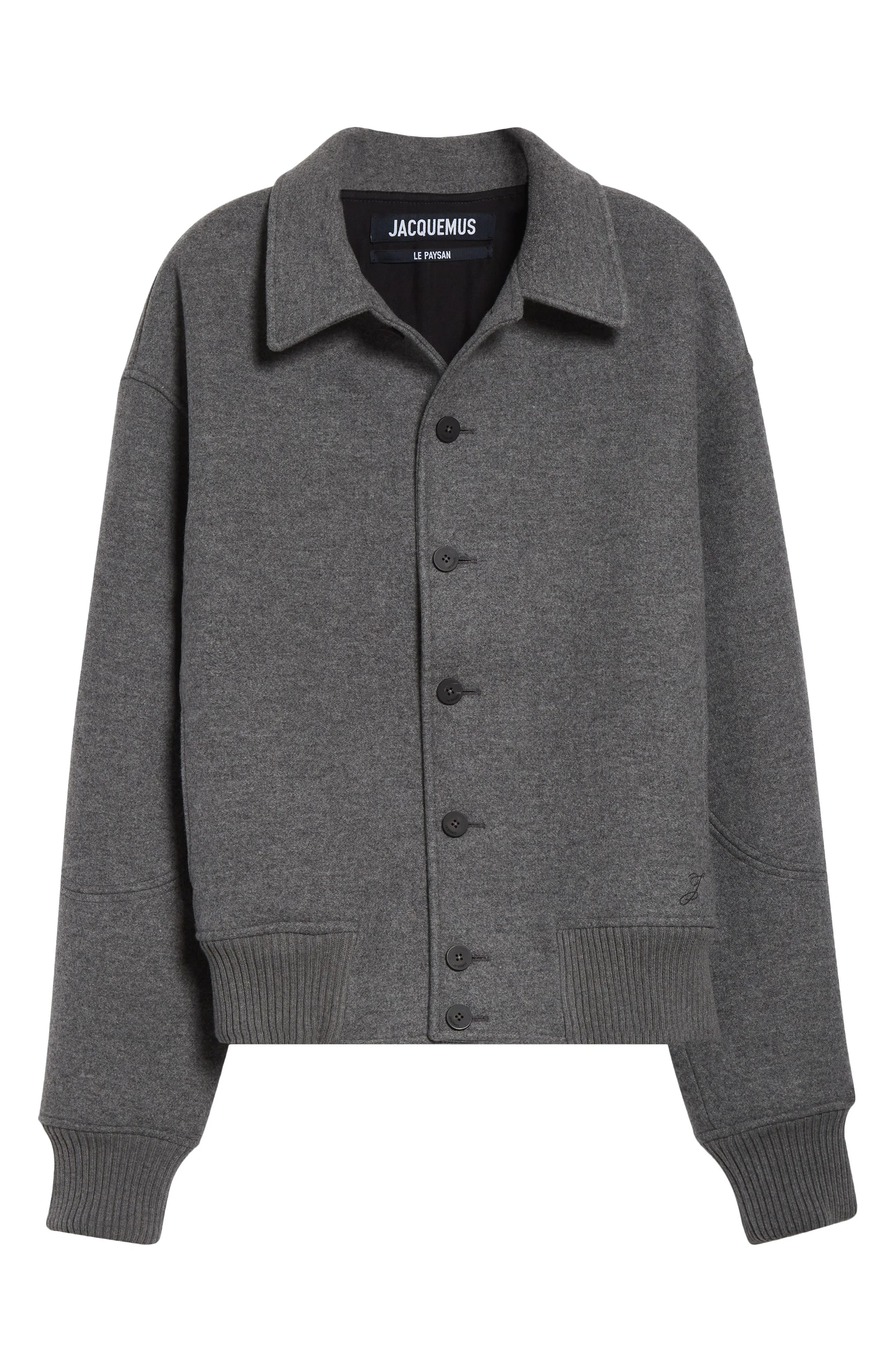 Jacquemus Le Feltro Bomber Jacket in Grey at Nordstrom - 1