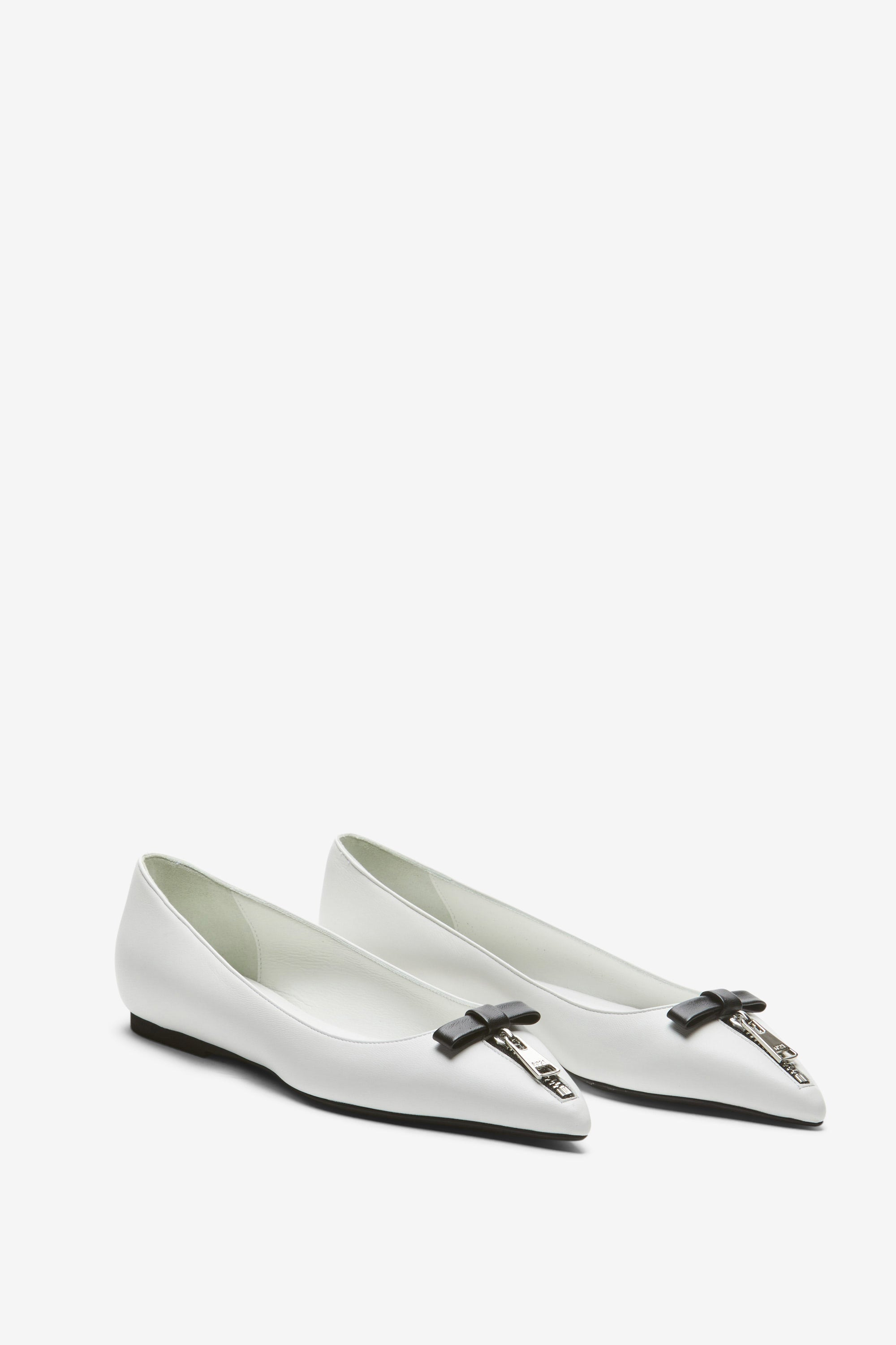 ZIP-DETAIL BALLET PUMPS - 2