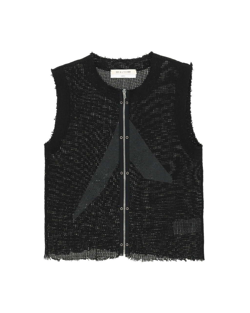 ZIP-UP LOGO MESH VEST - 1