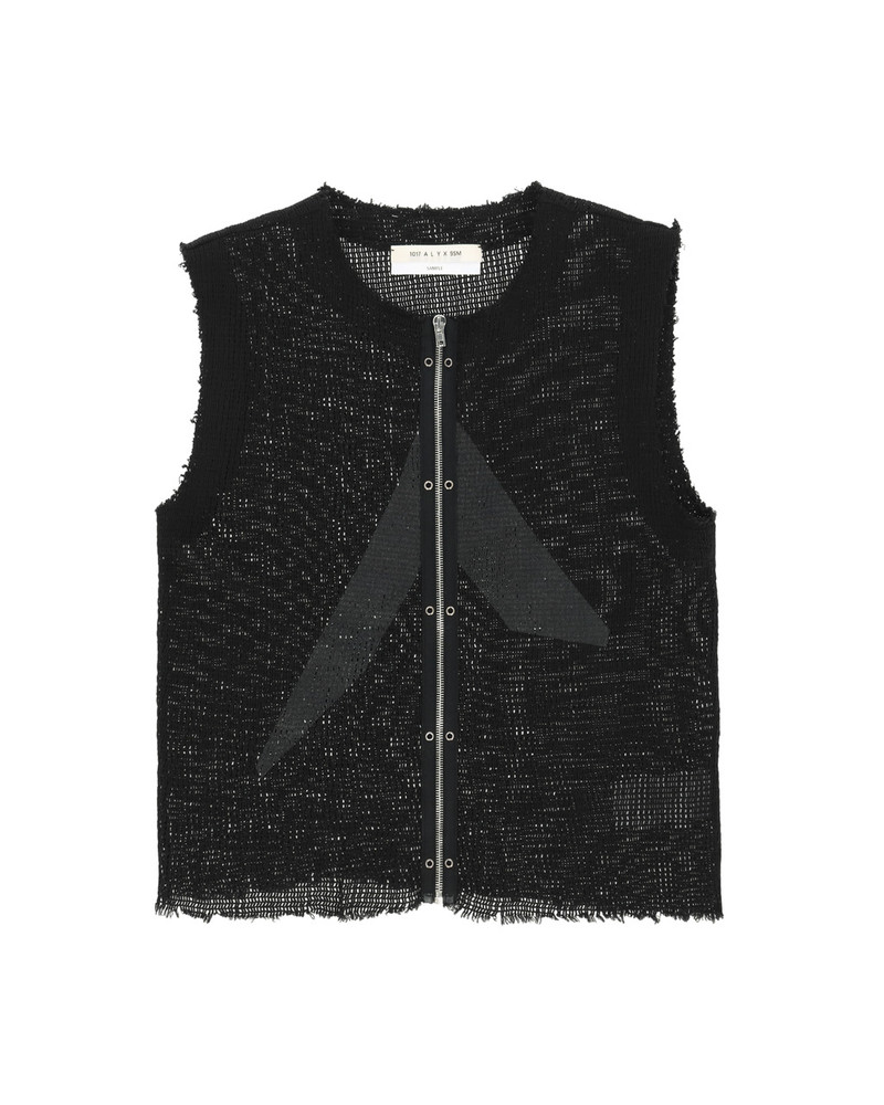 ZIP-UP LOGO MESH VEST 1