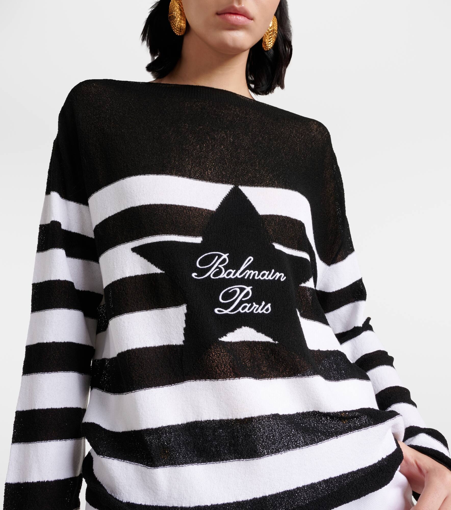 Logo striped sweater - 5