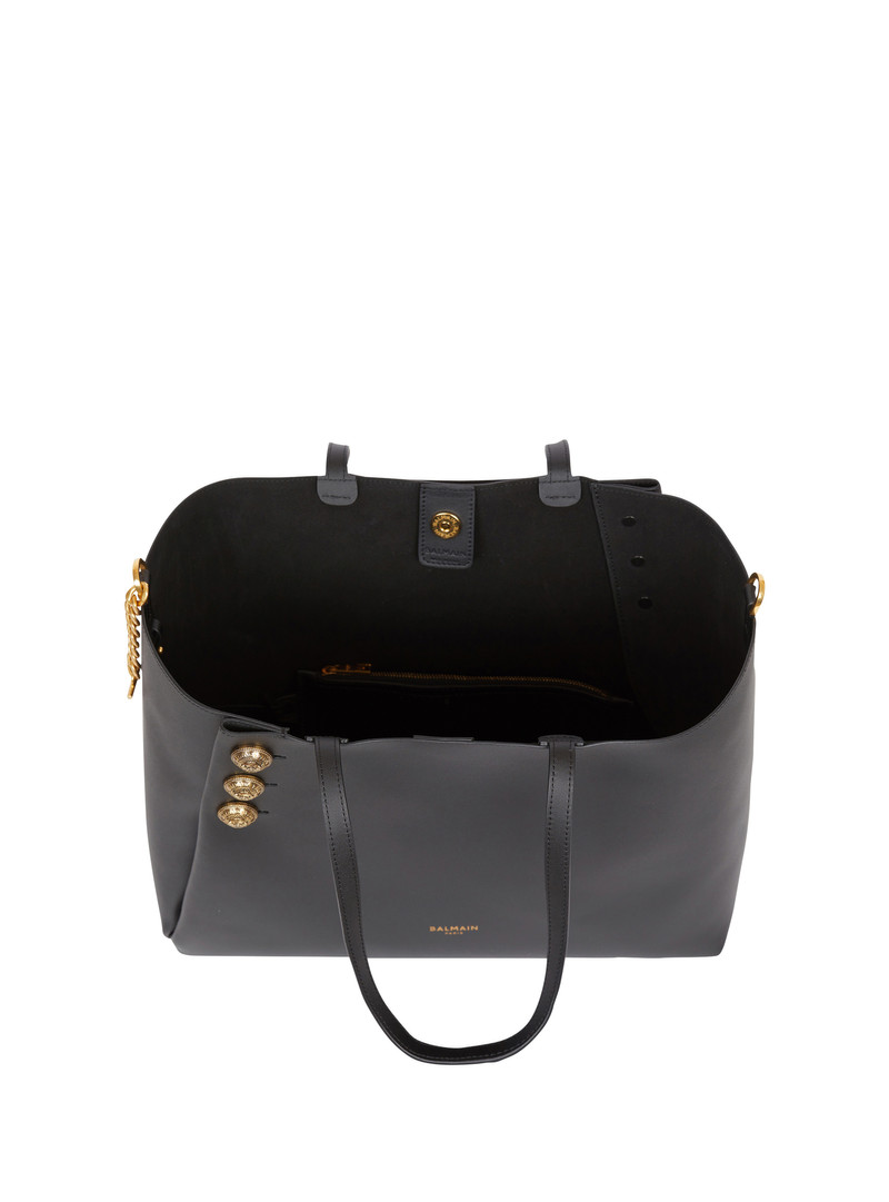 Emblème leather tote bag 6