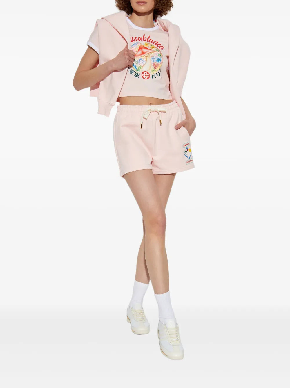 Casablanca Women Printed Crop T-Shirt - 2