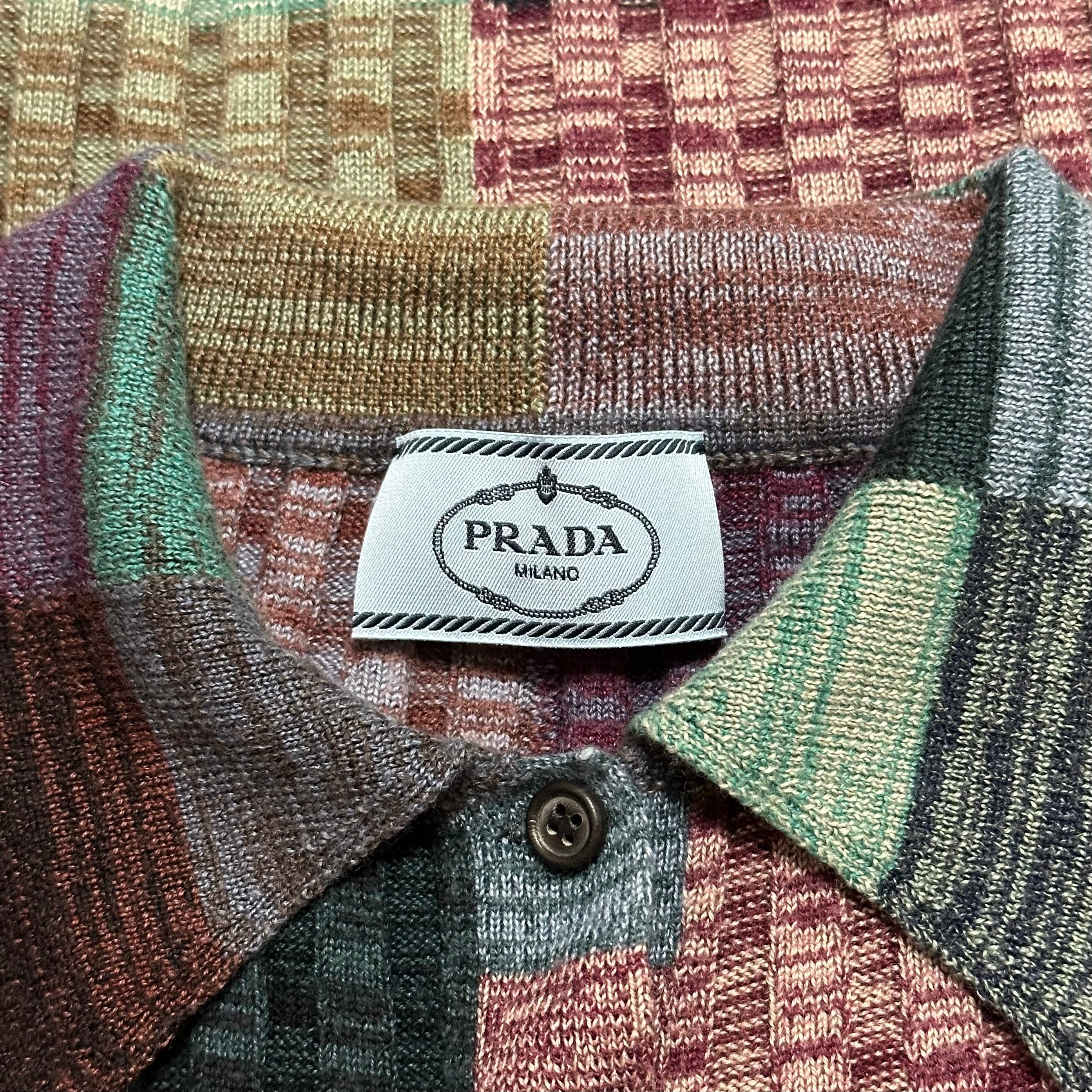 PRADA Spring Summer 2020 Ribbed Knit Polo Shirt - 5
