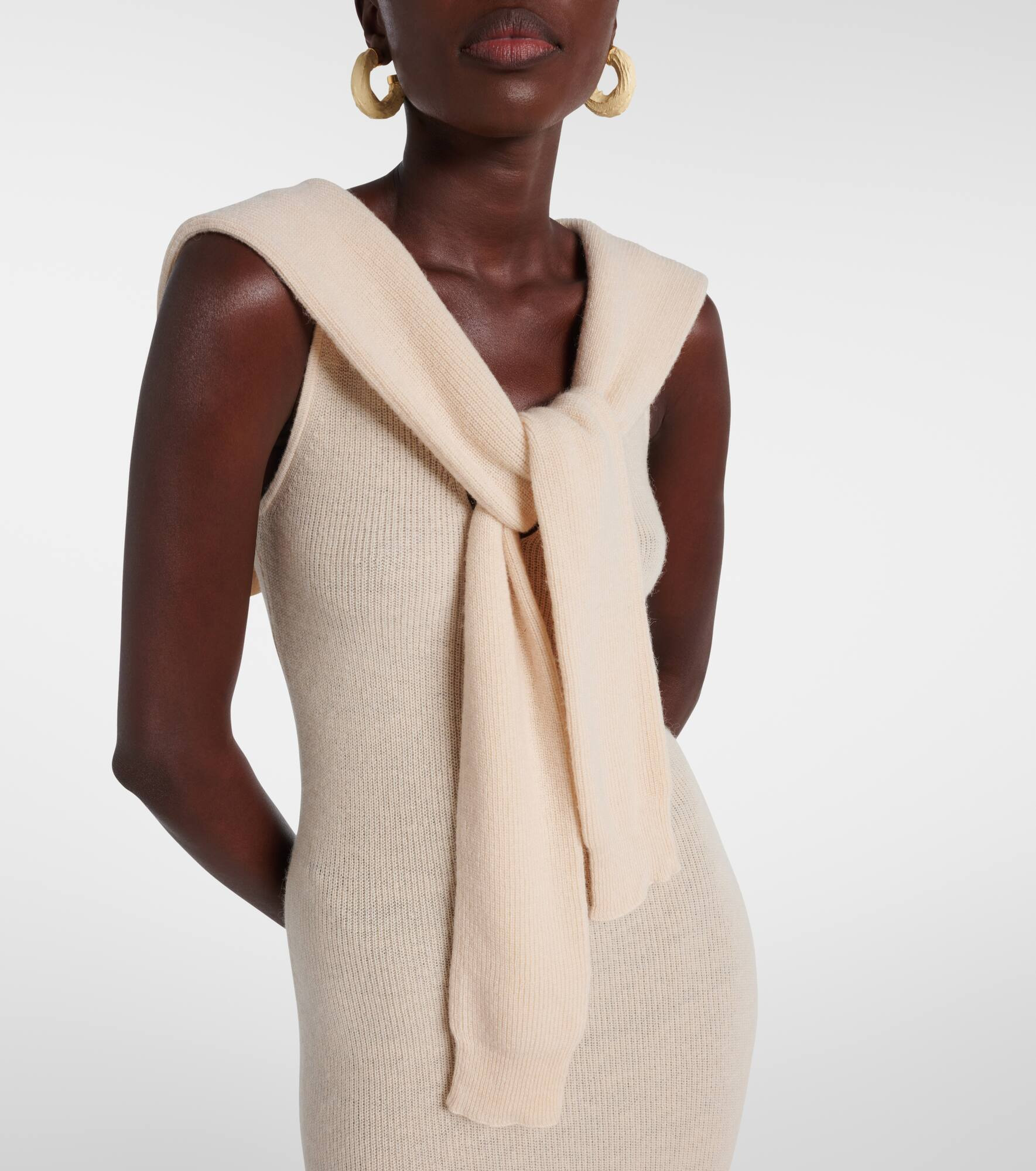 Vao wool-blend maxi dress - 4