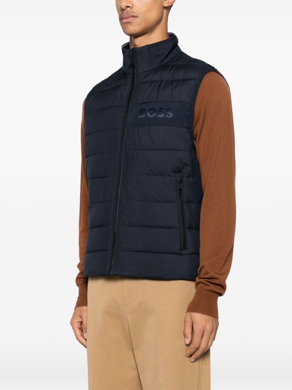 logo water-repllent gilet - 3
