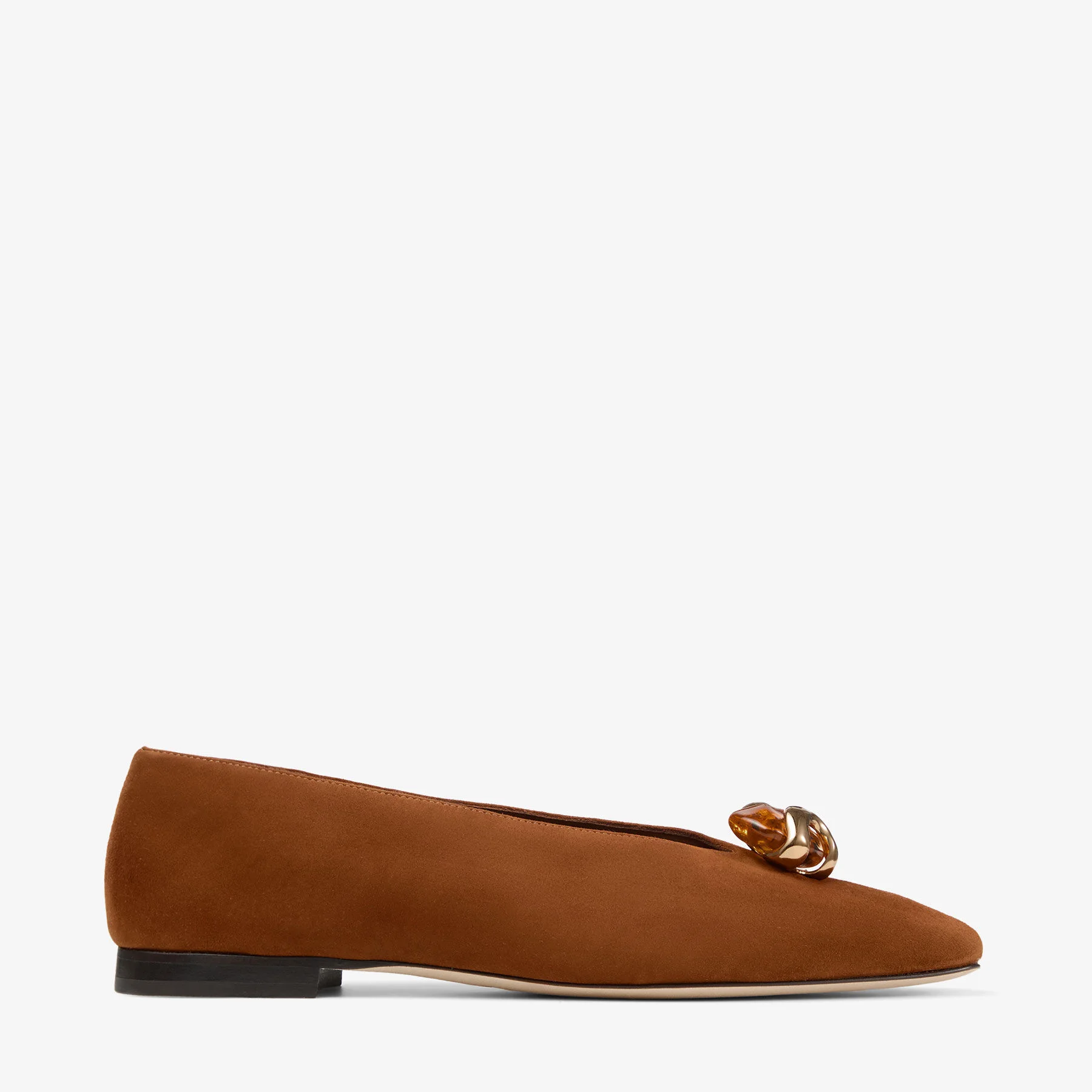 Margot Flat Tan Suede Flats - 1