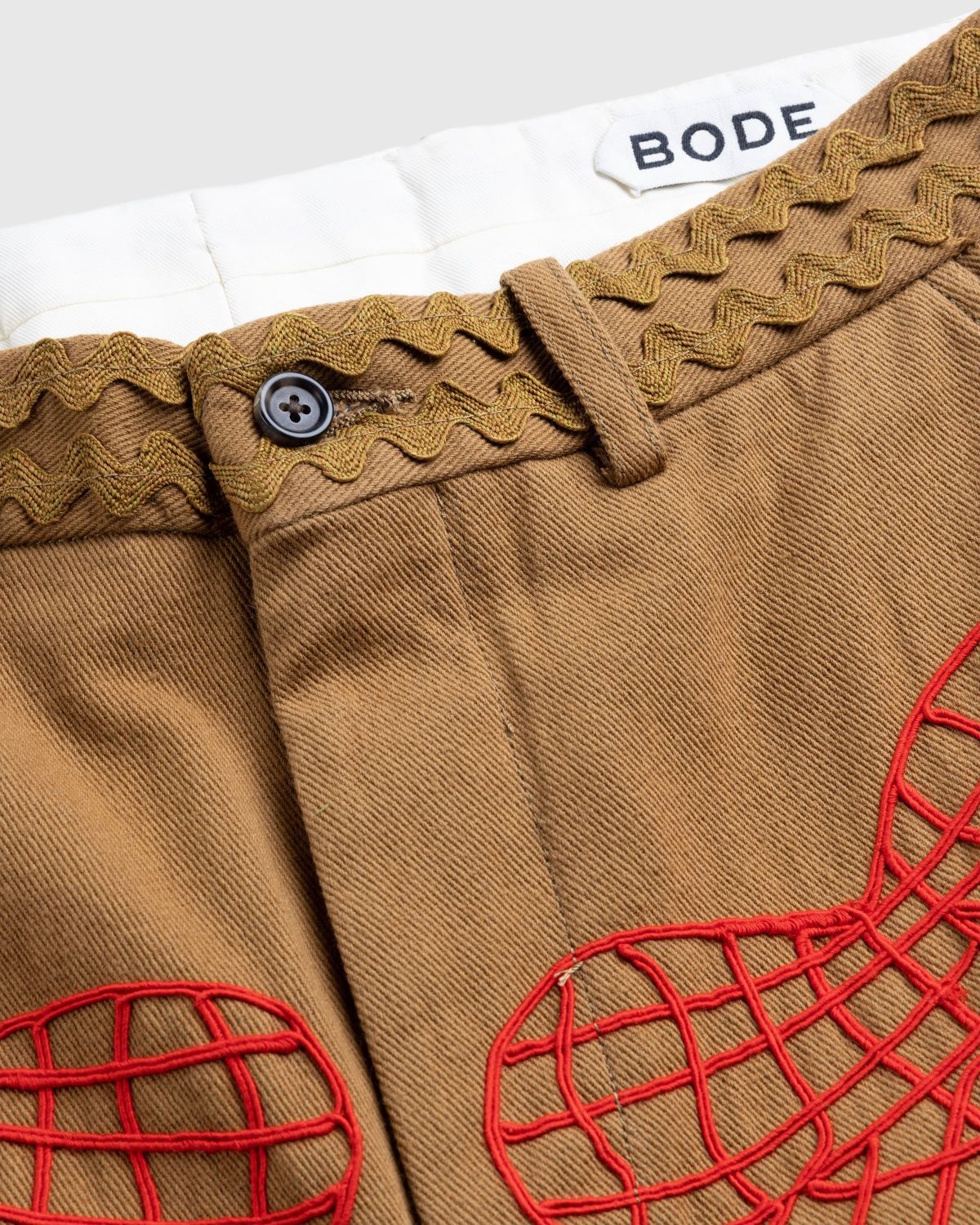 Bode – Field Maple Trousers Brown/Red - 6