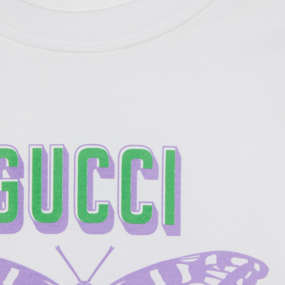 Gucci butterfly print cotton T-shirt - 7