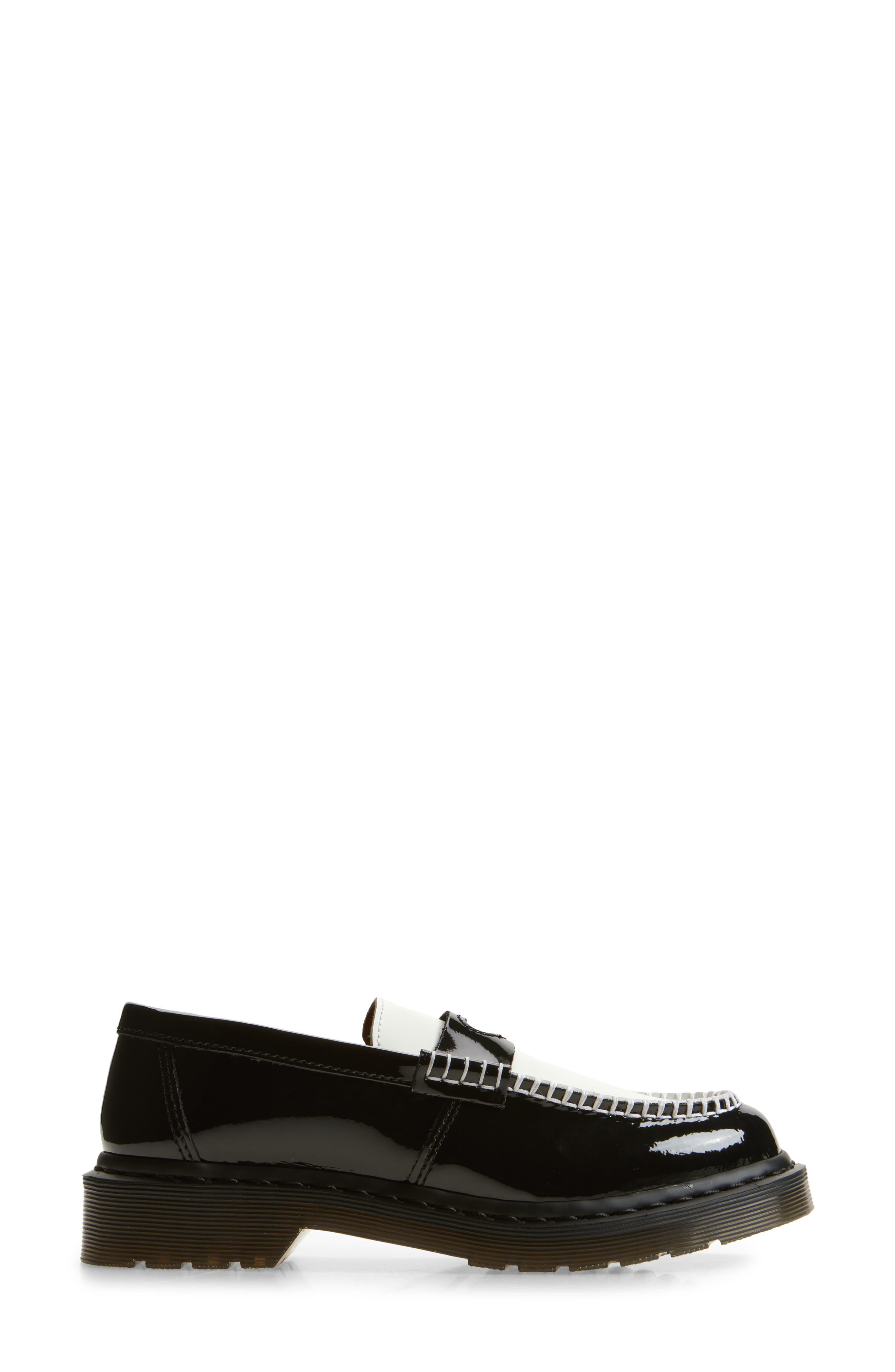 Dr. Martens Penton Heart Penny Loafer in Black/White at Nordstrom - 3