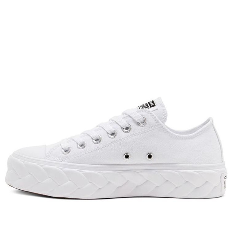 (WMNS) Converse Chuck Taylor All Star Low 'Runway Cable - White' 568895C - 1