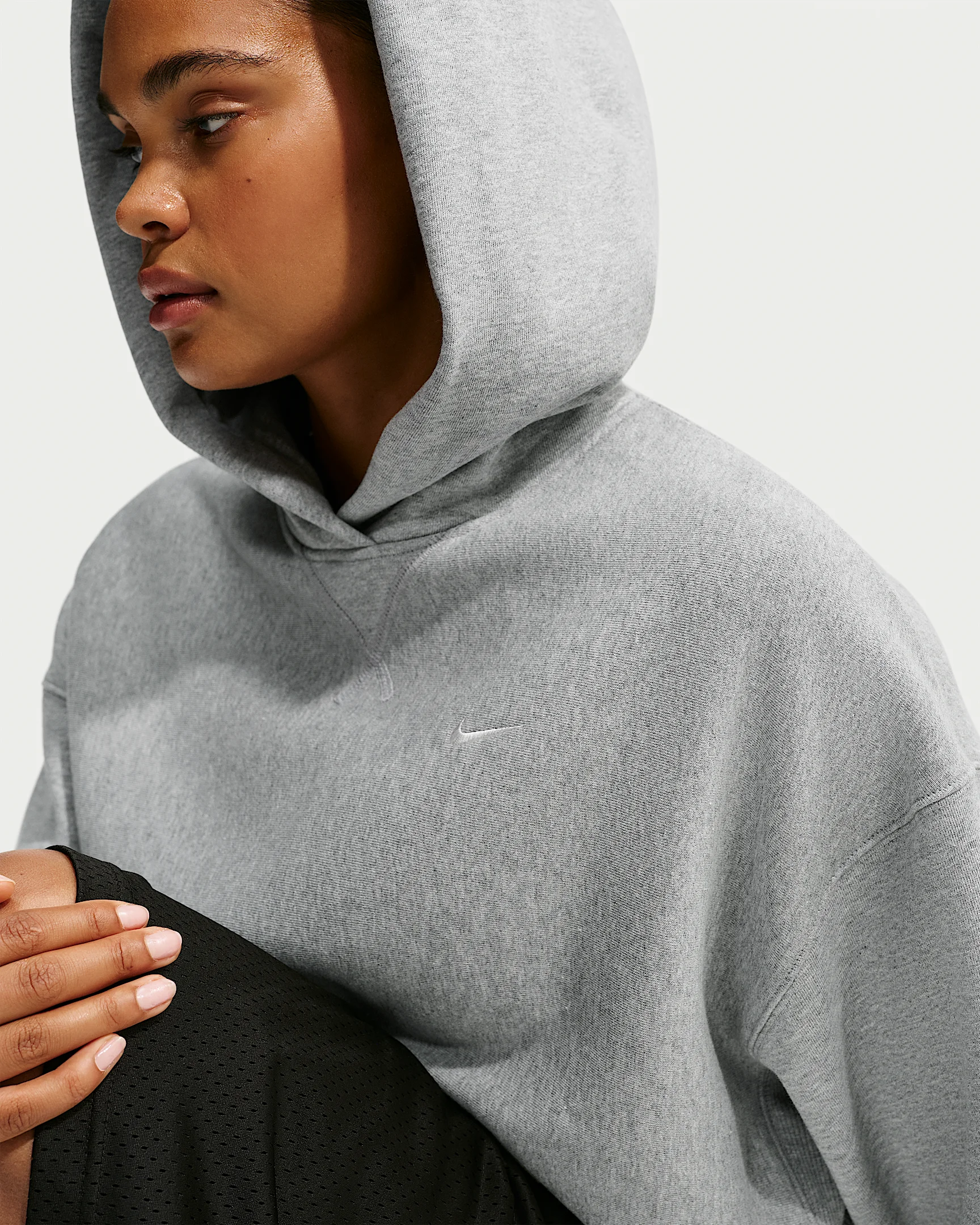Nike Studio Fleece Heavyweight Women's Oversized Pullover Hoodie - 1