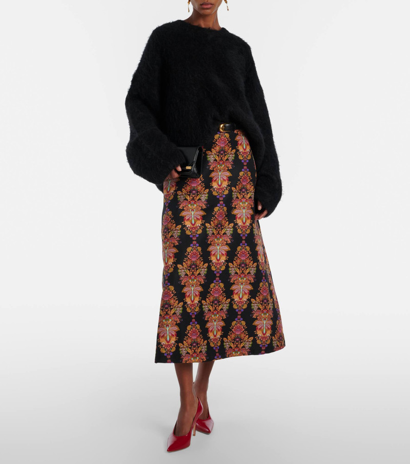 La DoubleJ Cornucopia wool-blend midi skirt outlook