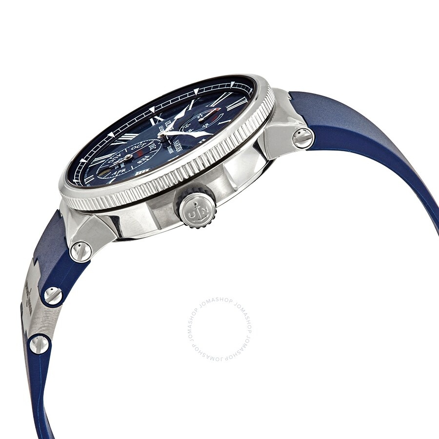 Ulysse Nardin Marine Chronometer Annual Calander Automatic Blue Dial Men's Watch 1133-210-3/E3 - 2