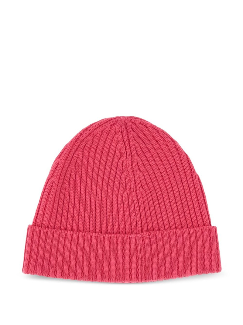 LACOSTE ribbed-knit beanie outlook