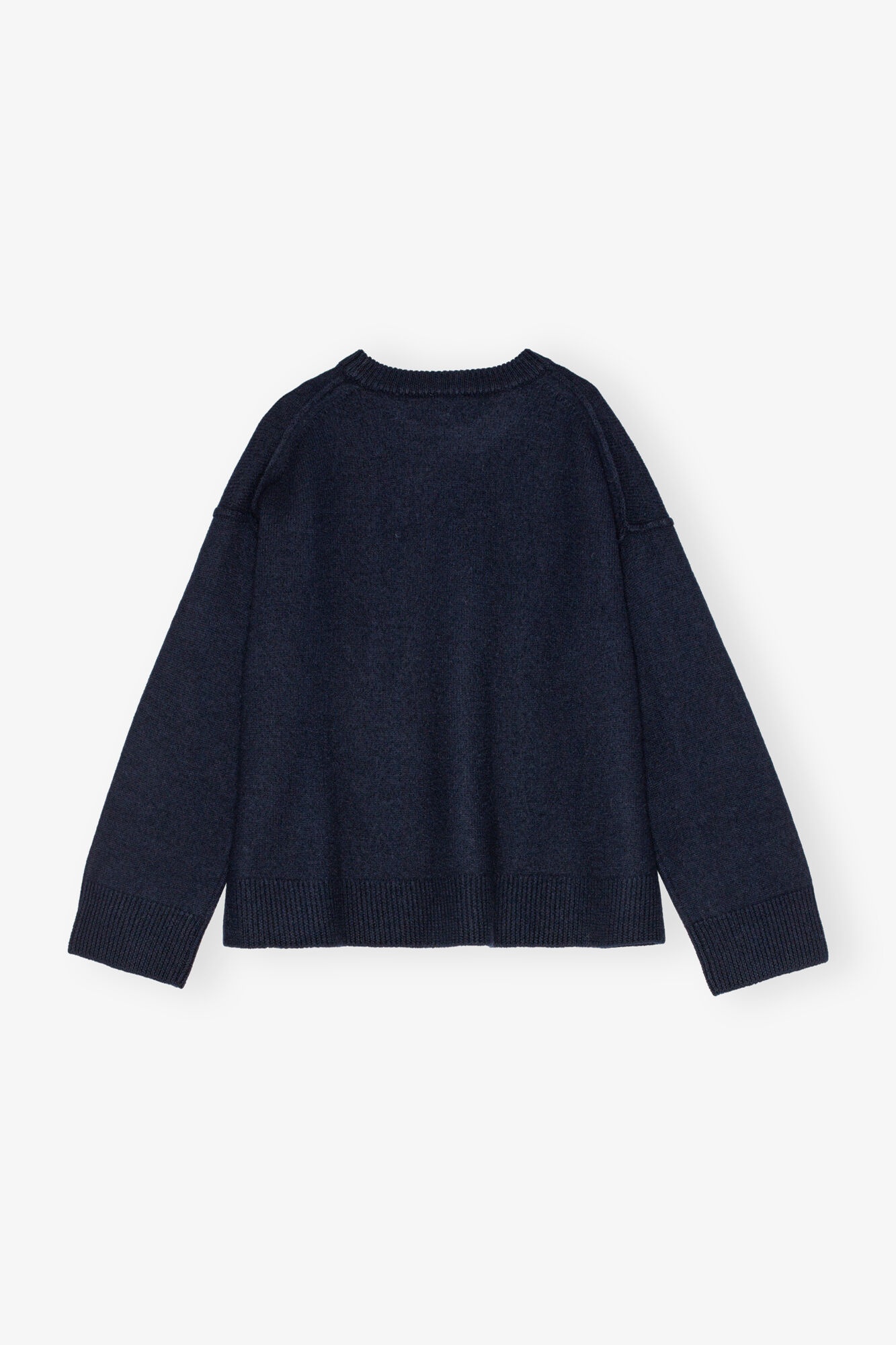 DARK BLUE O-NECK SWEATER - 6