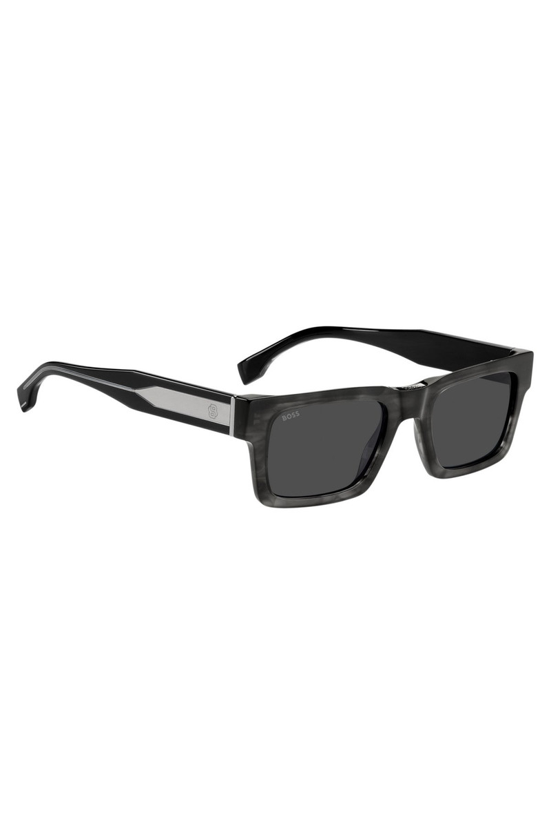 PATTERNED-ACETATE SUNGLASSES WITH DOUBLE B MONOGRAM 4