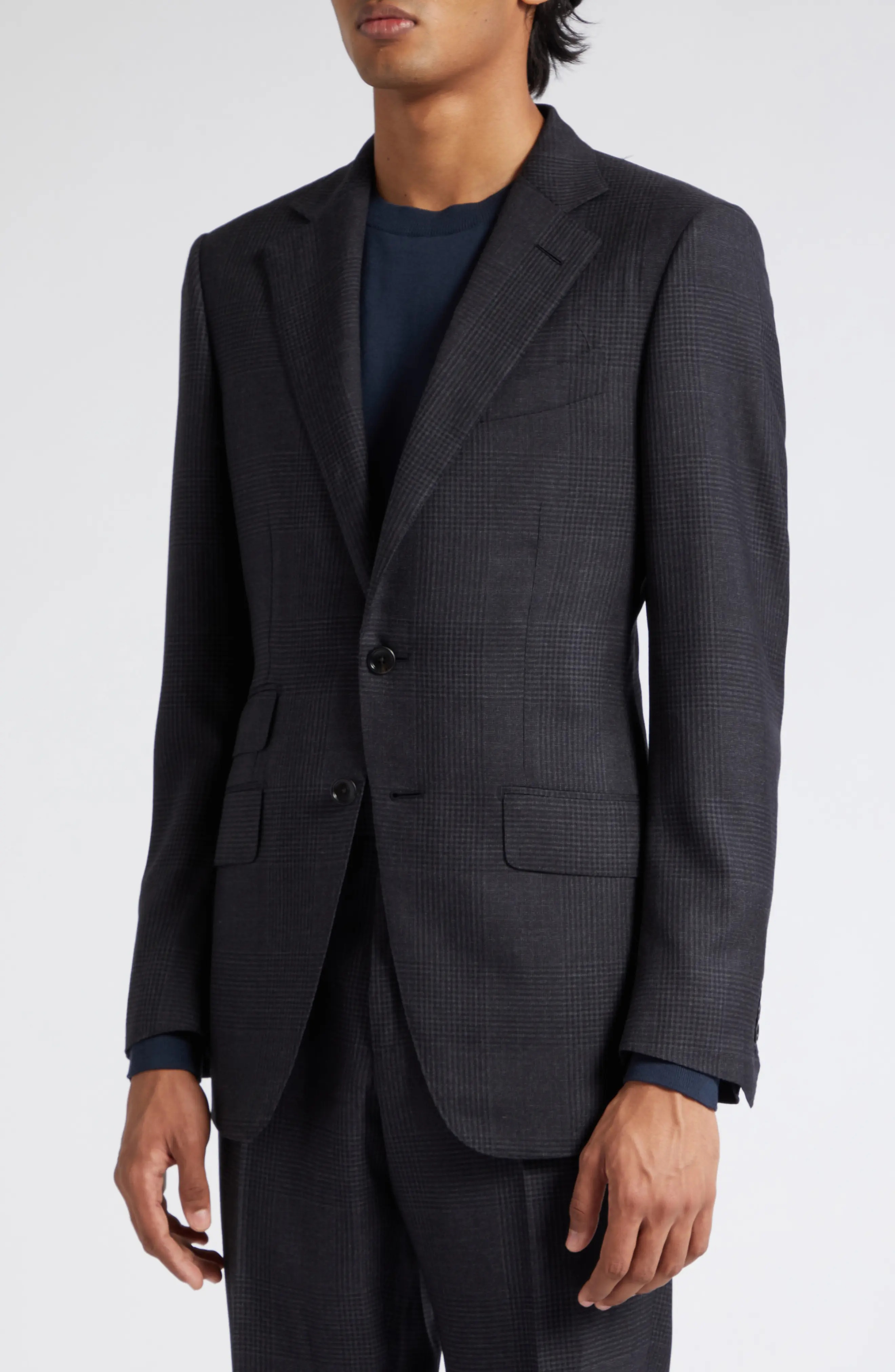 O'Connor Canvas Check Wool Suit - 4