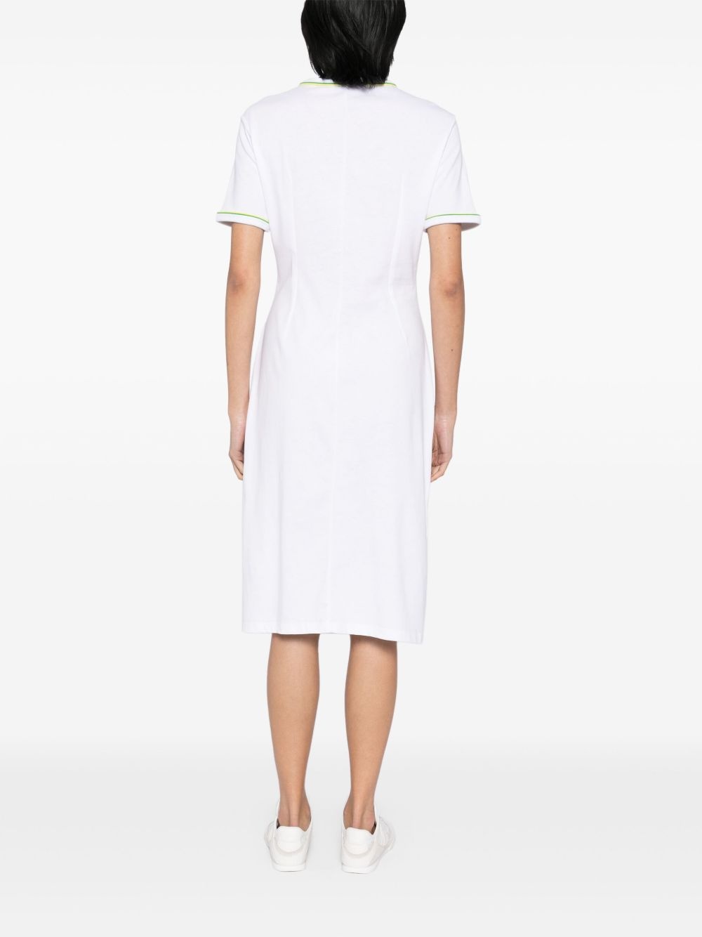 trimmed jersey dress - 4