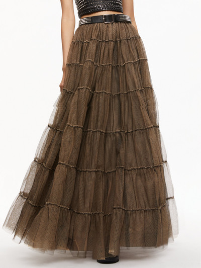 Alice + Olivia DARCY TULLE STUDDED MAXI SKIRT outlook