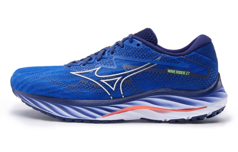 Mizuno Mizuno Wave Rider 27 'Blue White' J1GC230305 outlook