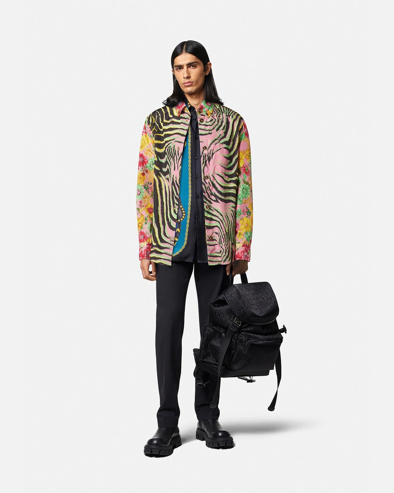 VERSACE Tiger Wildflower West Overshirt outlook